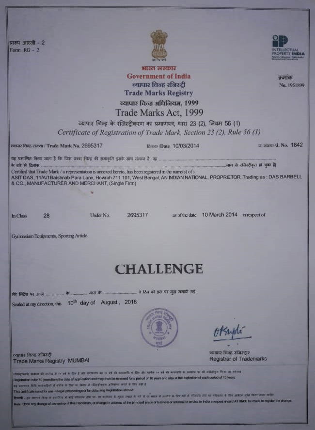 Challenge Barbell Manufacturer